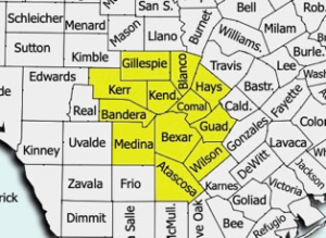 Texas Counties Serviced
